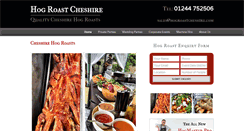 Desktop Screenshot of hogroastcheshire.com