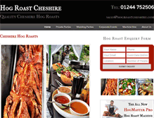 Tablet Screenshot of hogroastcheshire.com